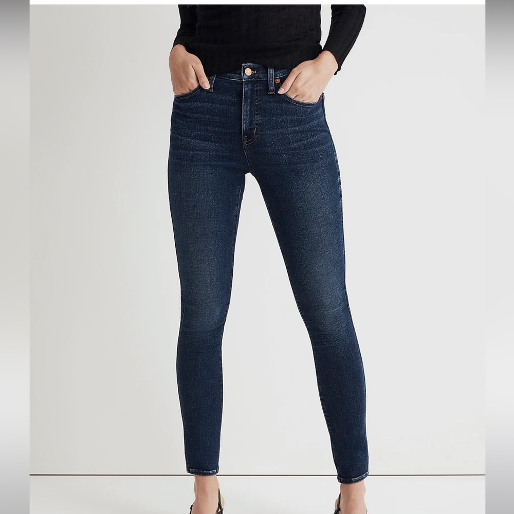 High rise skinny jeans